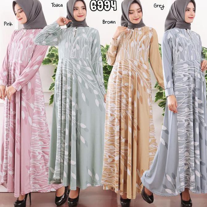 SEGERA MILIKI BAJU GAMIS WANITA TERBARU GAMIS JERSEY BELMONT GAMIS BUSUI 6994 - 2019