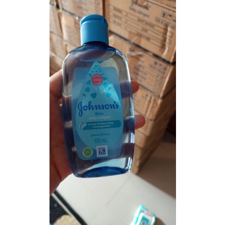 Johnson's baby cologne 100ml (brisa) warna biru