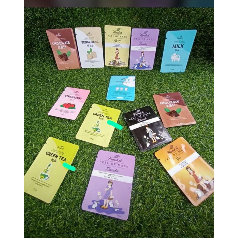 JASA DESAIN & PRINTING KEMASAN SACHET MASKER ORGANIK