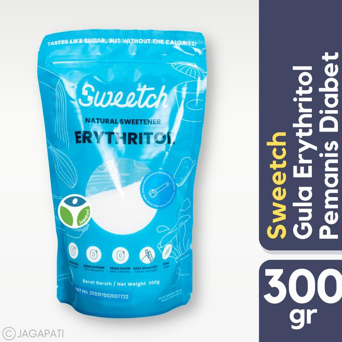 

Sweetch - Pemanis Alami 300gr - Eritritol - Pengganti Gula - Bebas GI