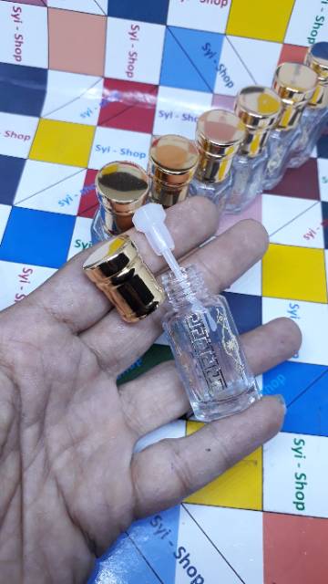 GROSIR Botol Parfum Tola Ukir Emas Exclusif 6ml