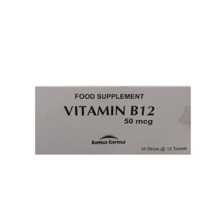 VITAMIN B12 50MCG 10 TABLET KIMIA FARMA