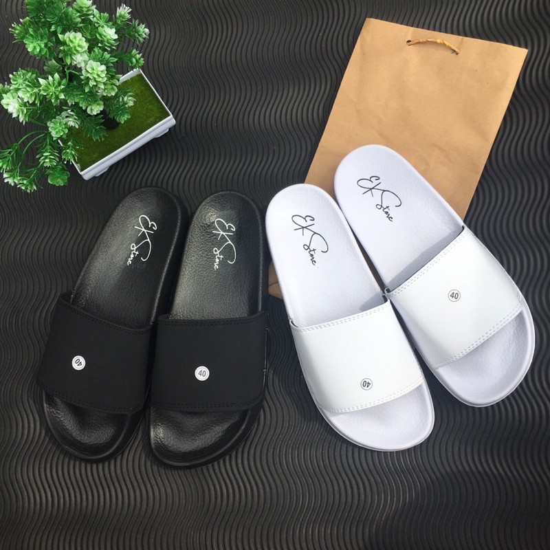 EKStore Sandal Slop Pria Slip On Slide - Original EKStore Plos Sendal Premium Free Paperbag