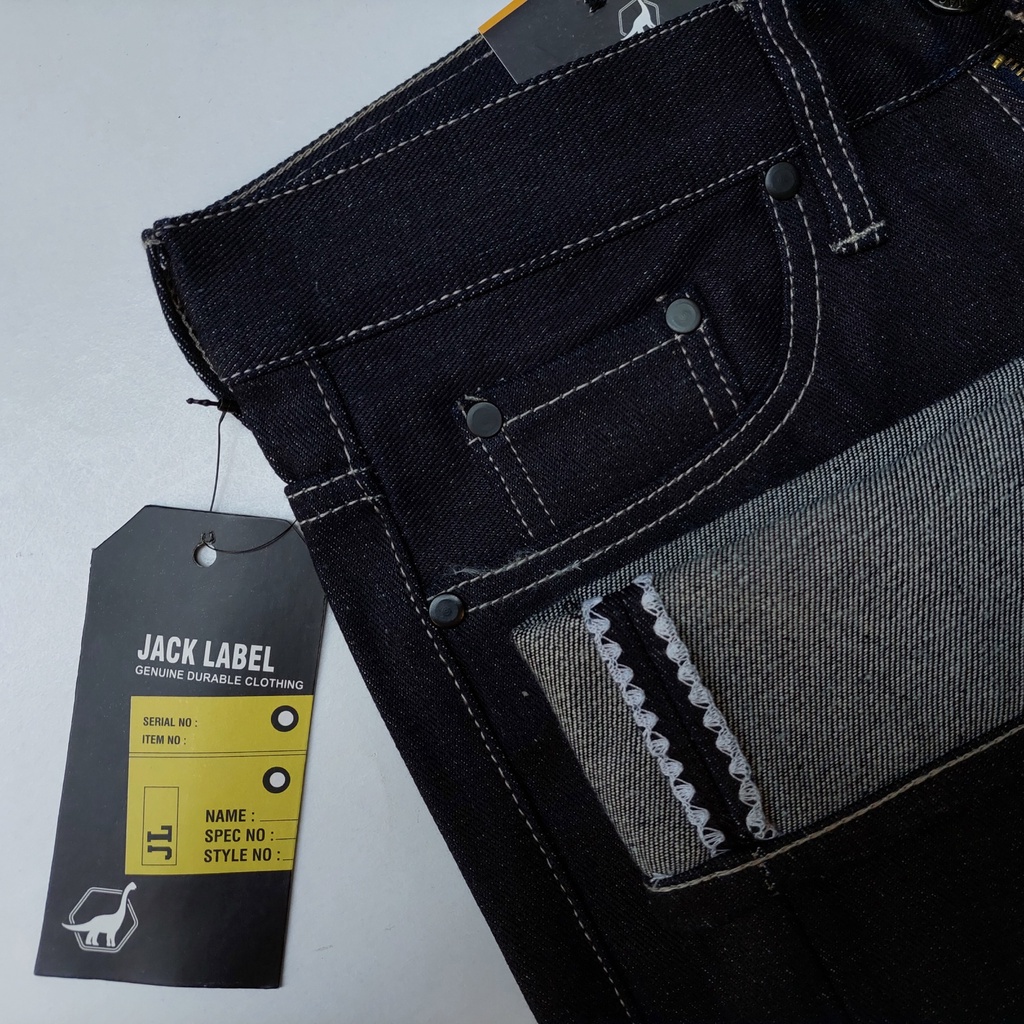 DENIM SELVEDGE | CELANA SELVEDGE 14OZ JACK LABEL JEANS PANJANG PRIA KEREN RETRO TERBARU