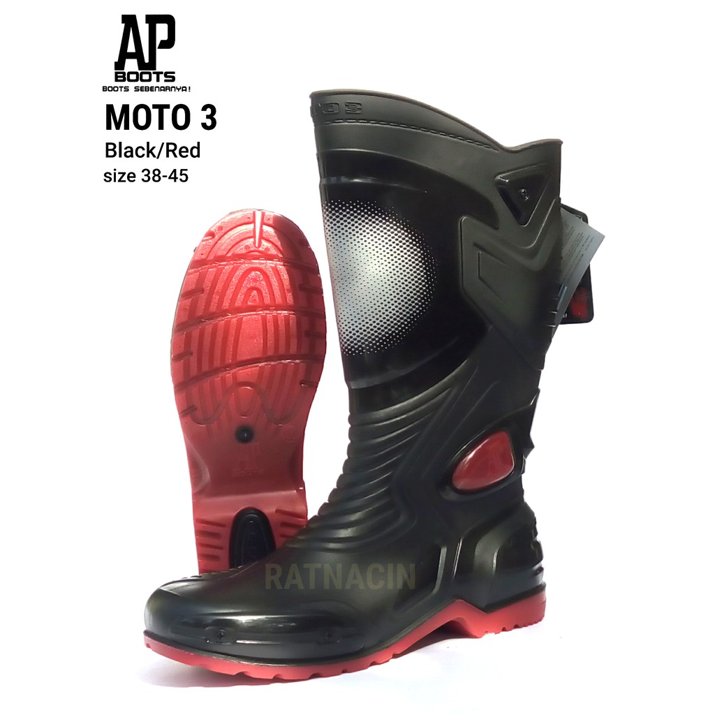 SEPATU BOOT AP MOTO 3 BIKER SEPATU BIKER KEREN DAN MURAH