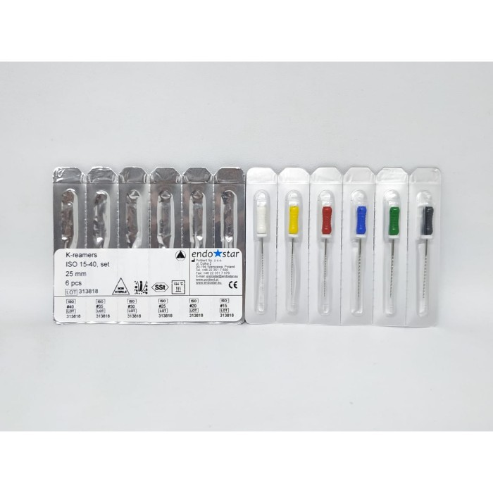 

Jual File Endo K-Reamers File 21 25 28 mm Endostar (1 pack = 6 pcs) - ISO 15-40 25mm