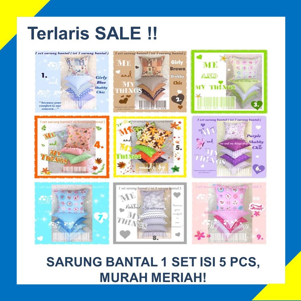 sofa set / sarung bantal / sarung bantal Sofa / sarung bantal kursi Sarung bantal sofa ecer ready TE