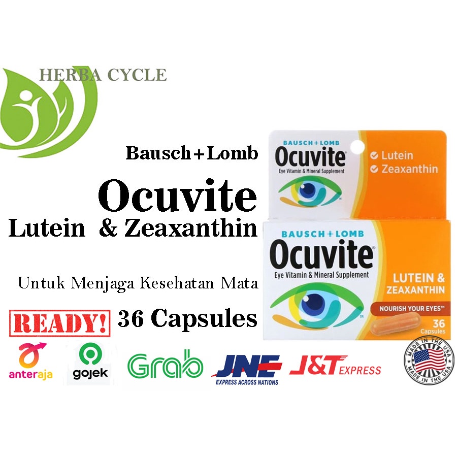 Baush Lomb Ocuvite Lutein &amp; Zeaxanthin 36 Caps #1 Vit Mata ORIUSA