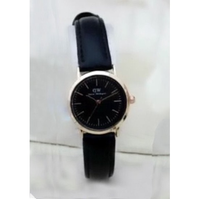 WBS JAM TANGAN COUPLE FREE BATERAI ✅COD KULIT IMPORT GROSIR MURAH PREMIUM PRIA WANITA ANAK REMAJA DEWASA VINTAGE CASUAL QUARTZ DD003-WANITA HITAM PH
