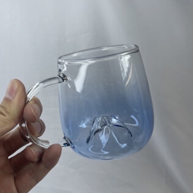 Cup Teh Kop Jus Borosilicate Glass 300ml - 2 PCS - YS-6338