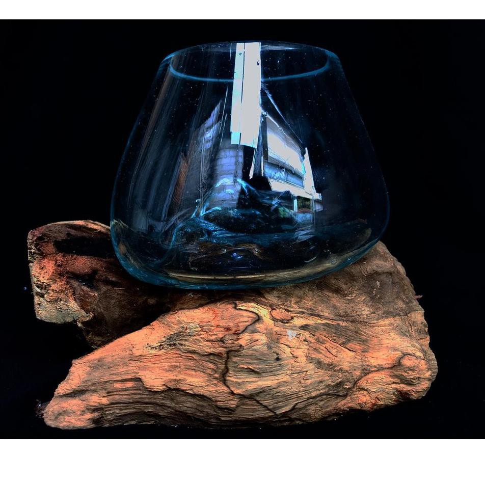 LANGSUNG KIRIM.. AQUARIUM KAYU / AKUARIUM CUPANG / GLASSWOOD / AQUARIUM IKAN HIAS UKURAN 12 TIPE L