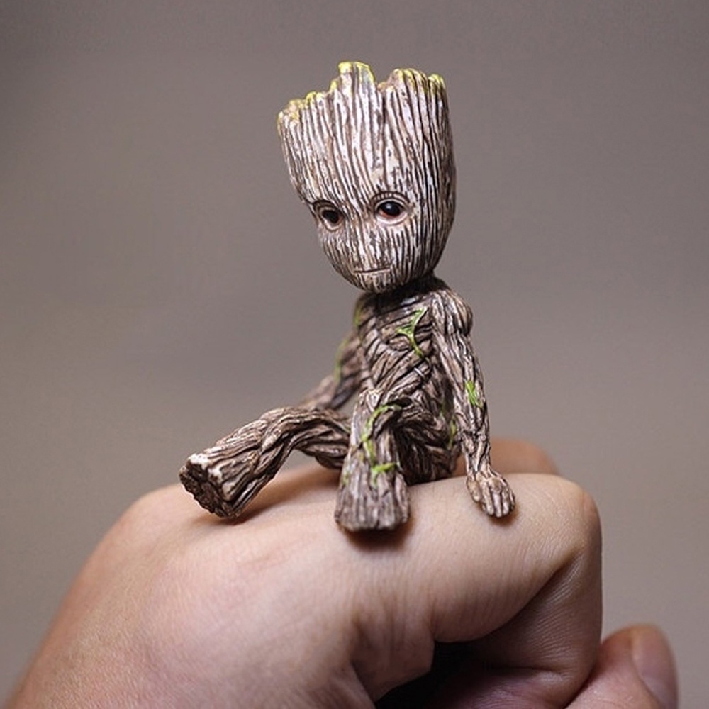 MXBEAUTY Figure Toys Groot Figure Sitting Action Toy Figure Tree Man Groot 6CM for Gifts for Kids Model Doll Avengers Mini Groot