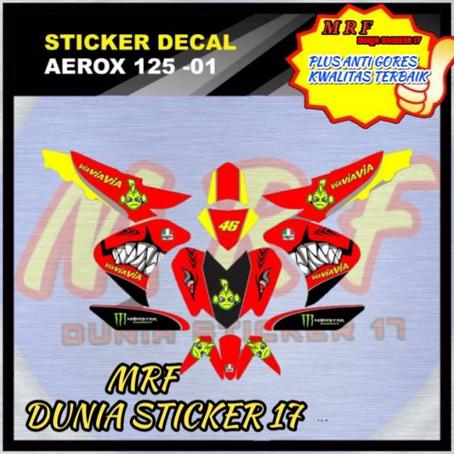 dekal aerox 125 decal  aerox 125 stiker  aerox 125 motor aerox 125 motor aerox 125 baby sharks