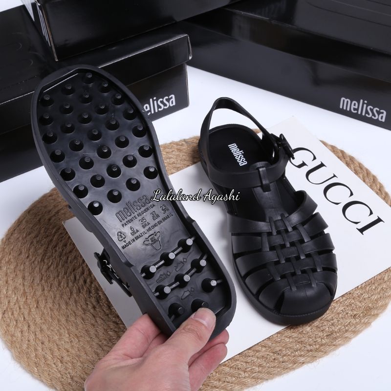 Sepatu sandal possesion melissa Black/sepatu Melissa hitam/sepatu sandal Melissa/sepatu jelly wanita