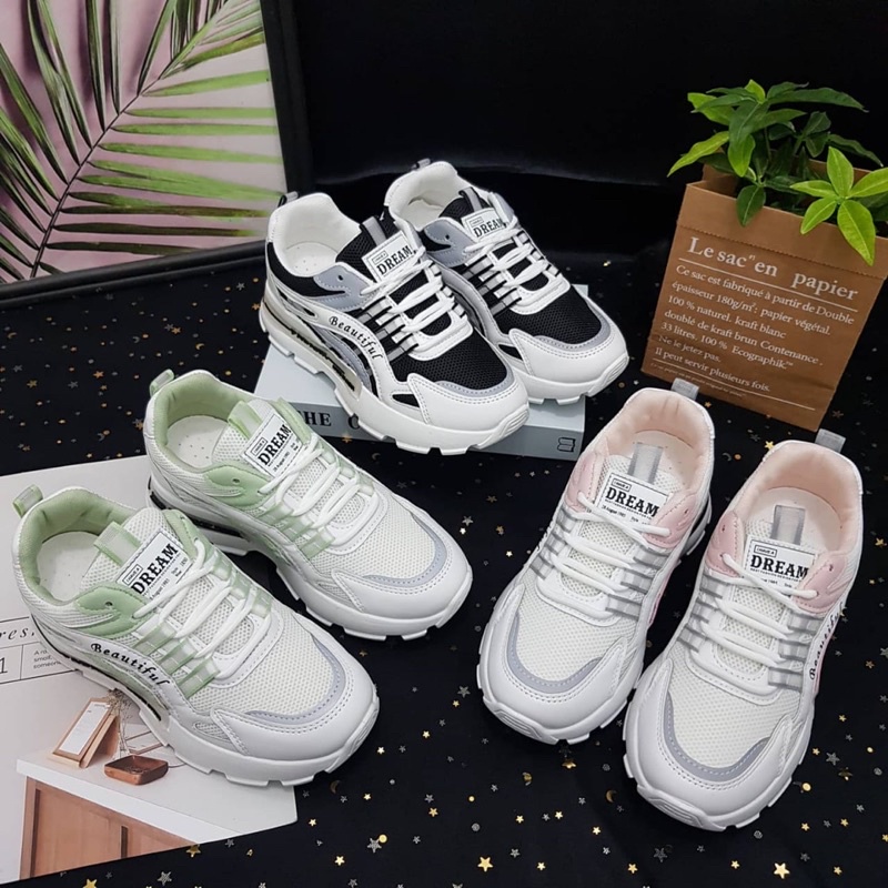 Sneakers Dream Archlight Ulzzang harajuku import high quality fashion shoes sepatu tali wanita