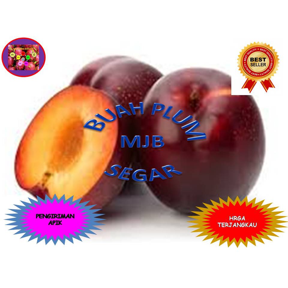 

Buah plum buah plam merah plam segar