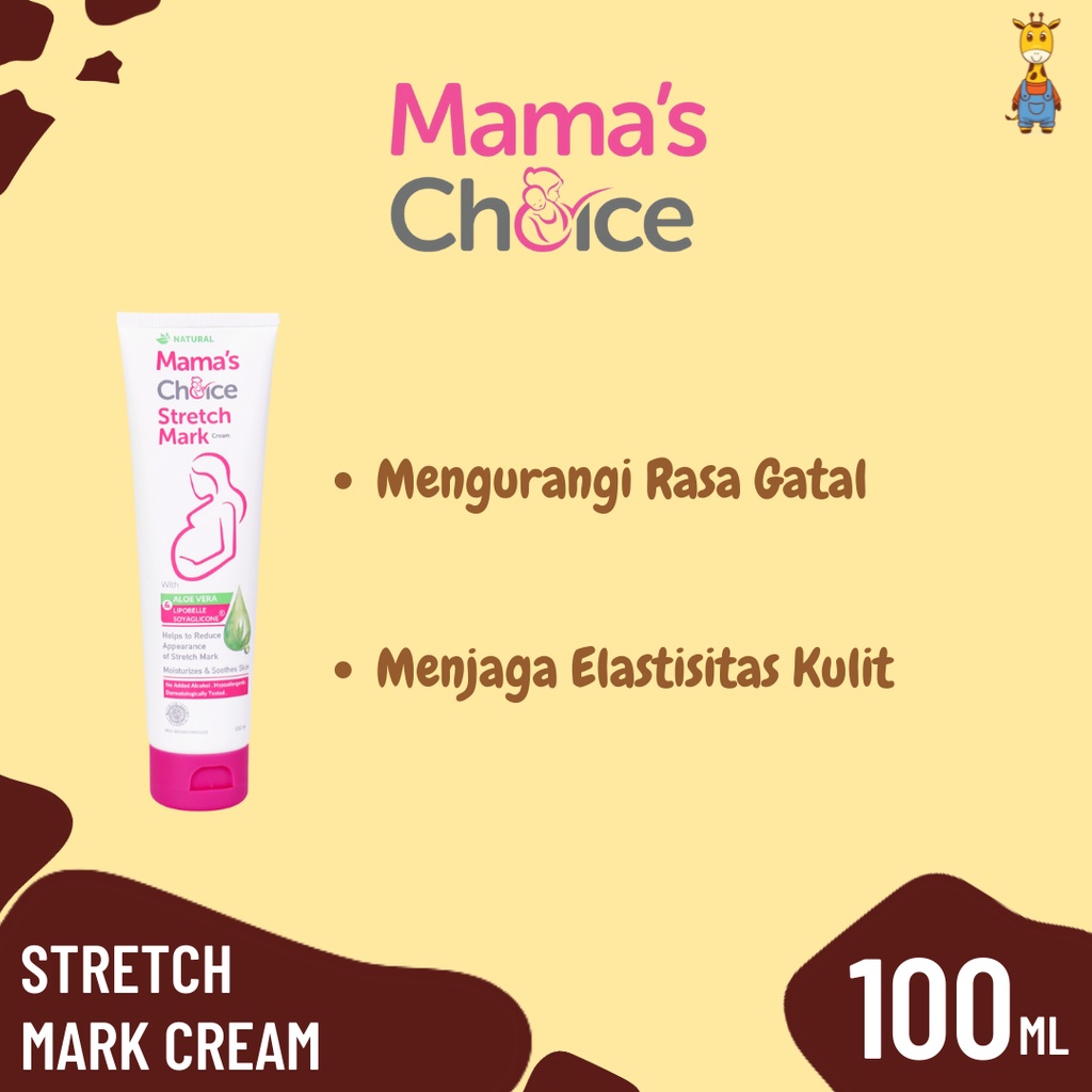 Mama Choice Stretch Mark Cream 100ml - Krim Perut Gatal