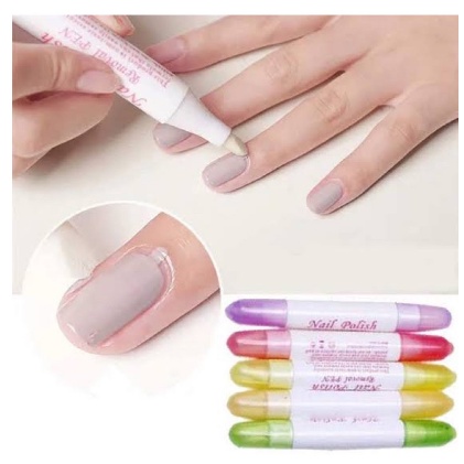 Nail gel polish remover pen removal nail polish / pen penghapus kutek berantakan keluar garis