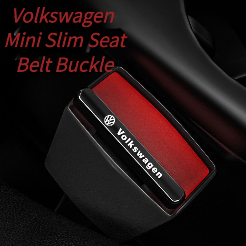 Volkswagen Gesper Sabuk Pengaman Mobil mini ultra Tipis Bahan zinc alloy Untuk Tiguan Bora Jetta Polo Passat Santana