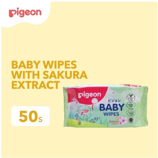 PIGEON BABY WIPES SAKURA 50S | TISSUE BASAH PIGEON