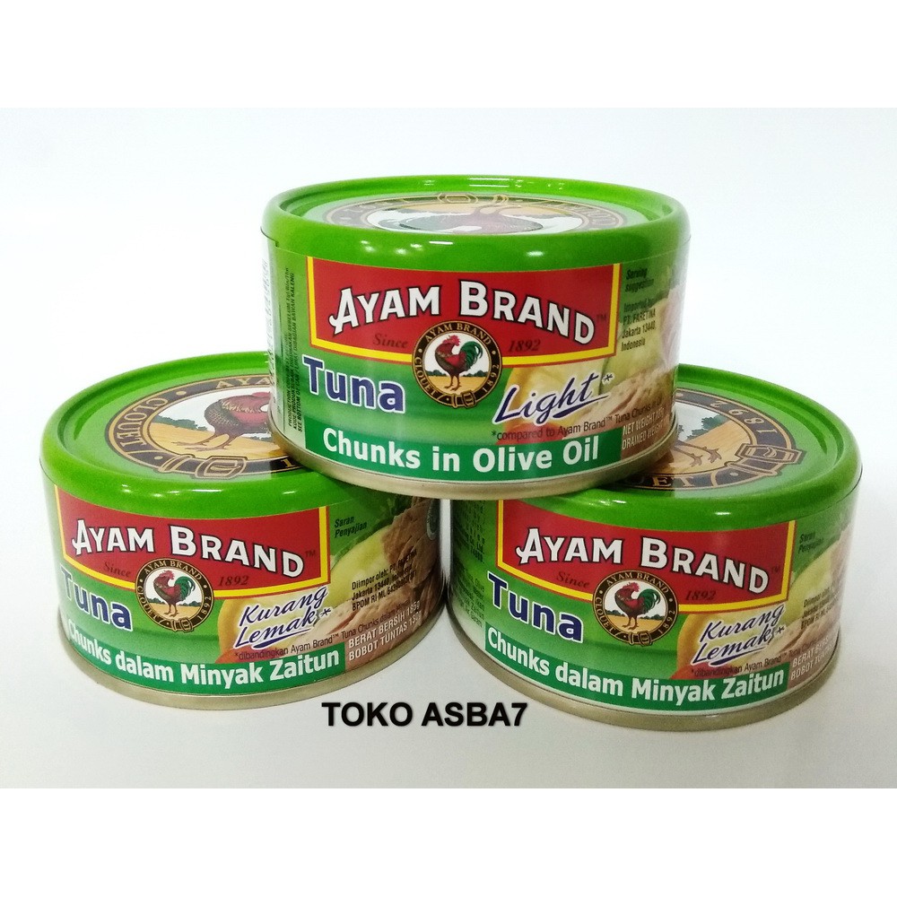 Ayam Brand Tuna Chunks In Olive Oil Light 185g | Shopee Indonesia