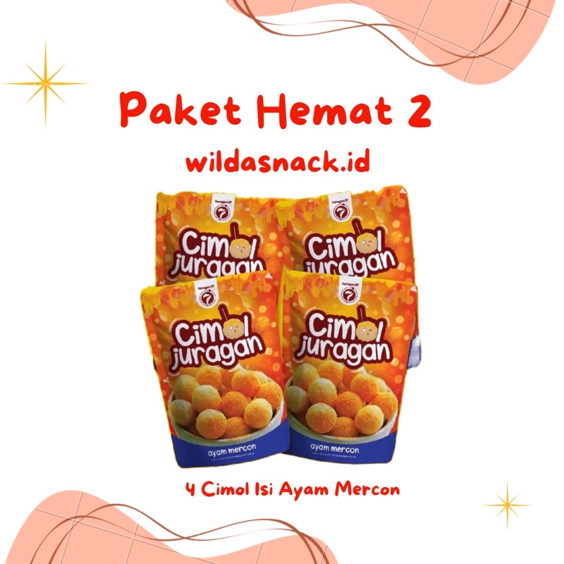 

Paket Hemat 2 | Cimol Isi Ayam Mercon + gift | isi 10 cimol | cemilan enak | makanan ringan | cimol | snack | cemilan | camilan | makanan kering | makanan basah | cimol ayam mercon | cimol pedas | cimol pedes | wilda snack | wildasnack