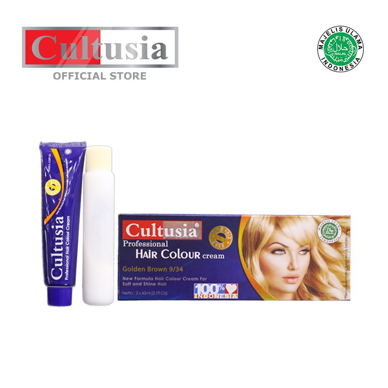 Cultusia Hair Color Golden Brown 9 34 60 ML