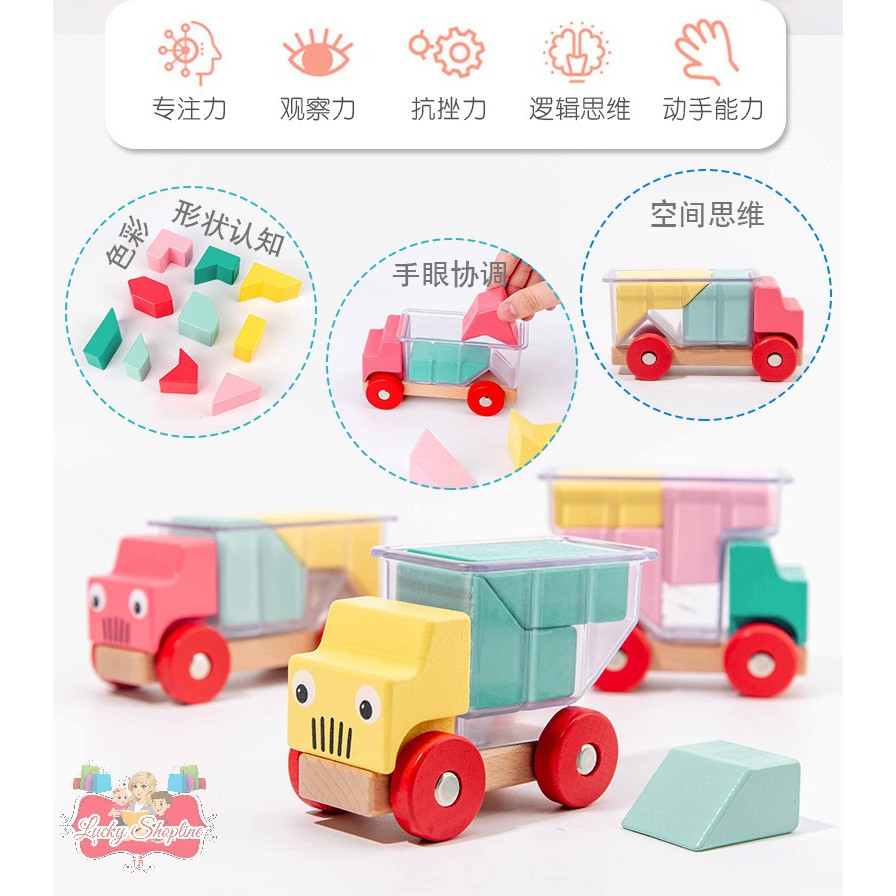 [BIG SALE] Assembling toy truck logic game / trucky 3