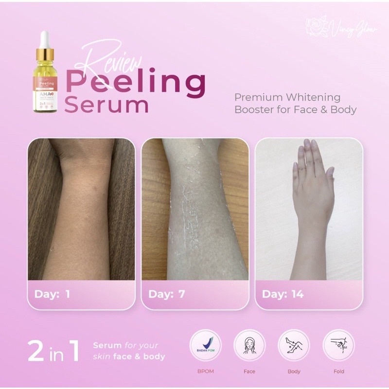 Serum AHA Peeling Booster 2 in 1 Vincy glow