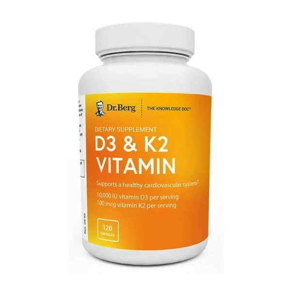 {cantikstore} Dr. Berg - 10000iu D3  K2 100mcg Vitamin Murah