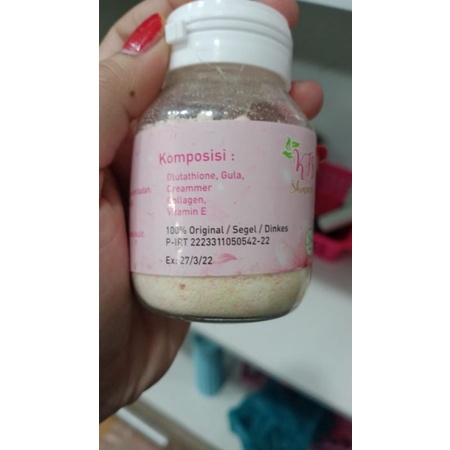 Pemutih Gluta Whitening KFS (Collagen, vit. c pemutih seluruh tubuh)