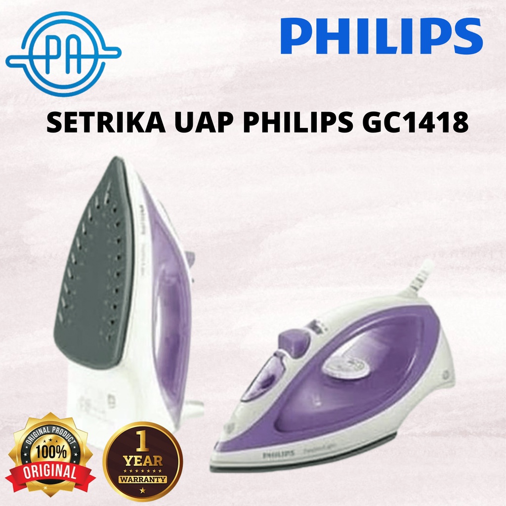 SETRIKA UAP PHILIPS GC1418 GC 1418 GOSOKAN PHILIPS