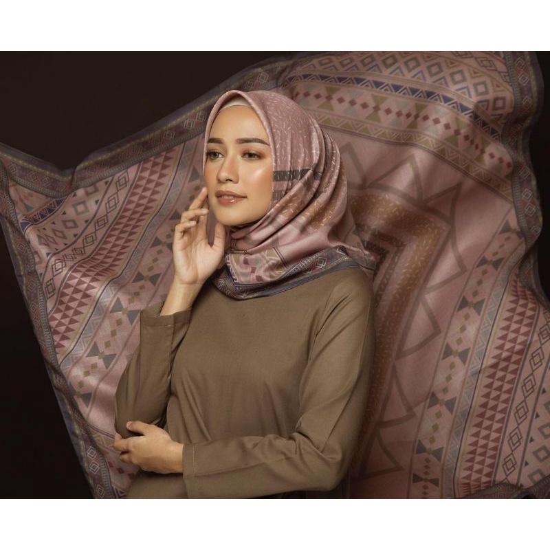 Hijab denay segi empat Lasercut MS Hijab /kerudung motif terbaru-MS 35