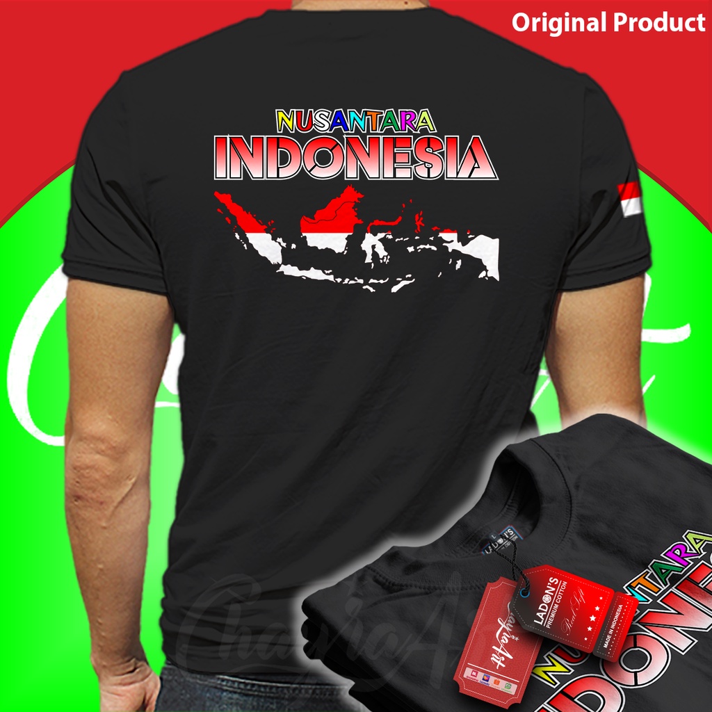 KAOS CINTA INDONESIA / KAOS PETA INDONESIA / KAOS  NUSANTARA / KAOS DISTRO NUSANTARA