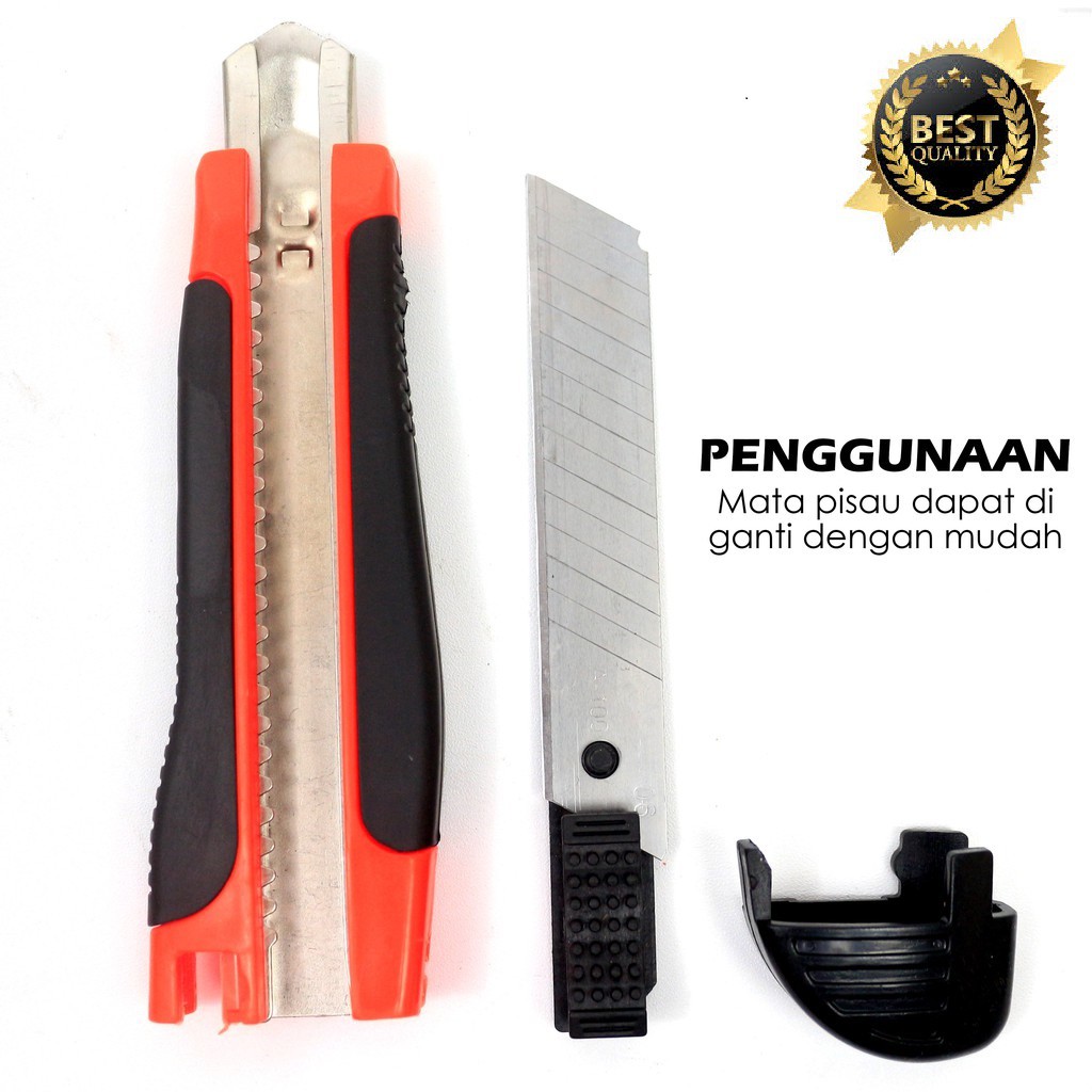 CUTTER BESAR KNIFE PROFESSIONAL TAJAM 18 CM MULTIFUNGSI