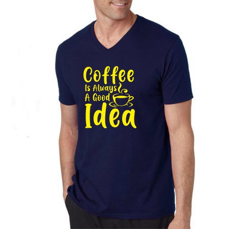 YOURSTYLE1119 - KAOS PRIA VNECK COFFEITSAGOODIDEA / KAOS VNECK / KAOS TERLARIS / KAOS UNISEX