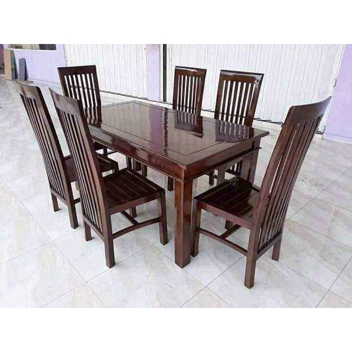 Kursi Makan Meja Kayu Jati 6 Kursi
