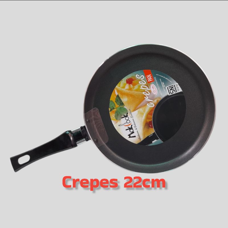 Crepes pan Makcook crepes pan 22 cm / teplon anti lengket/ teplon 22cm / teflon makcook 22 cm/teplon