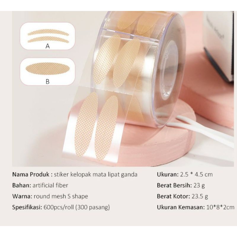 Skot Mata Roll isi 300 pasang / Eyelid Tape Roll