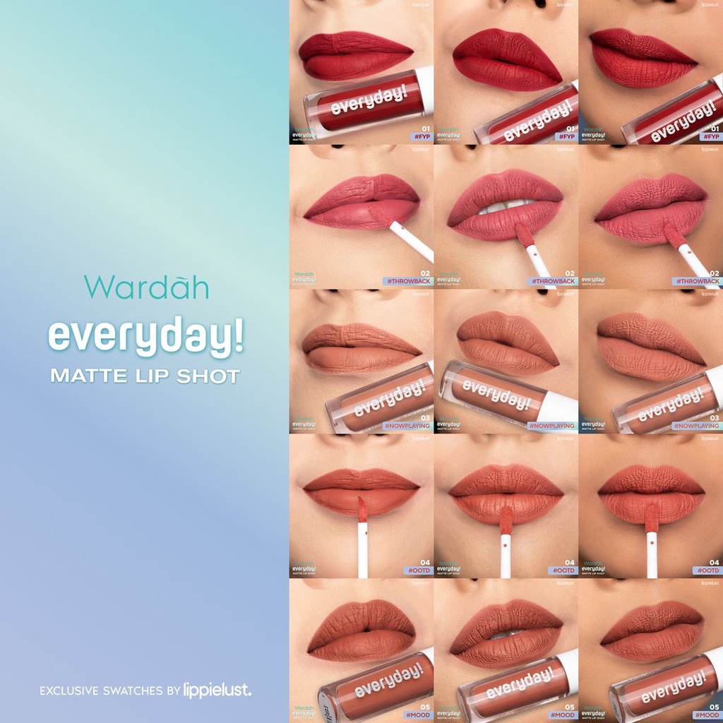 Wardah Everyday Matte Lip Shot | Lipcream Murah