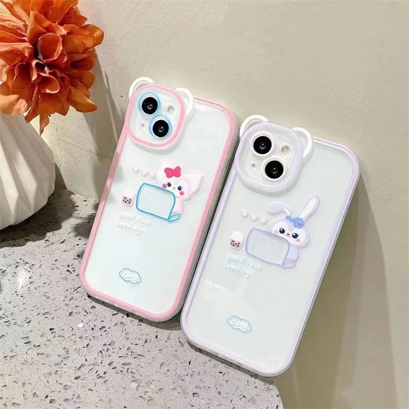 Soft Case Pelindung Lensa Penuh Tahan Banting Motif Kartun Untuk Compatible for iPhone 14 13 12 11 Pro Max X Xr Xs Max SE 2020 iPhone 8 7 6 6s Plus Fashion Cartoon Trend Mobile Phone Case Lens Full Cover Soft Shell Shockproof Phone Protective Cover