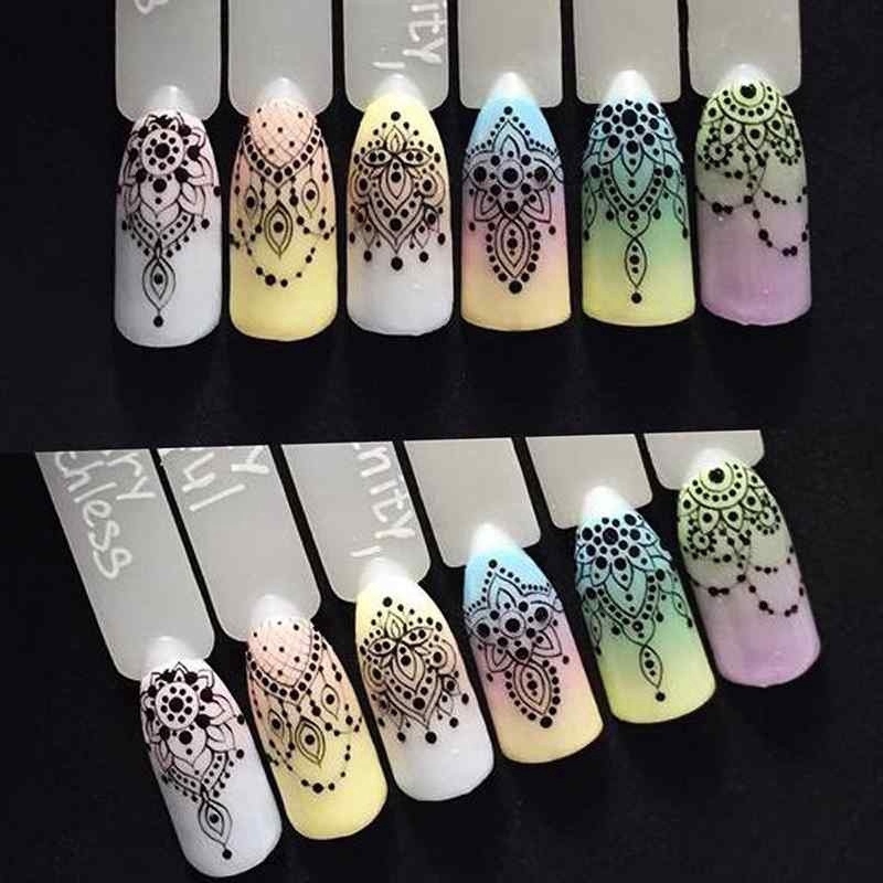 1 Lembar Stiker Kertas Foil Transfer Air Motif Kalung Perhiasan Untuk Dekorasi Nail Art/Manicure