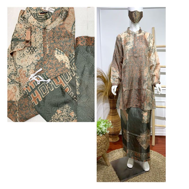 Setelan rok batik viscose semi sutra//set wanita batik//produk original wanita