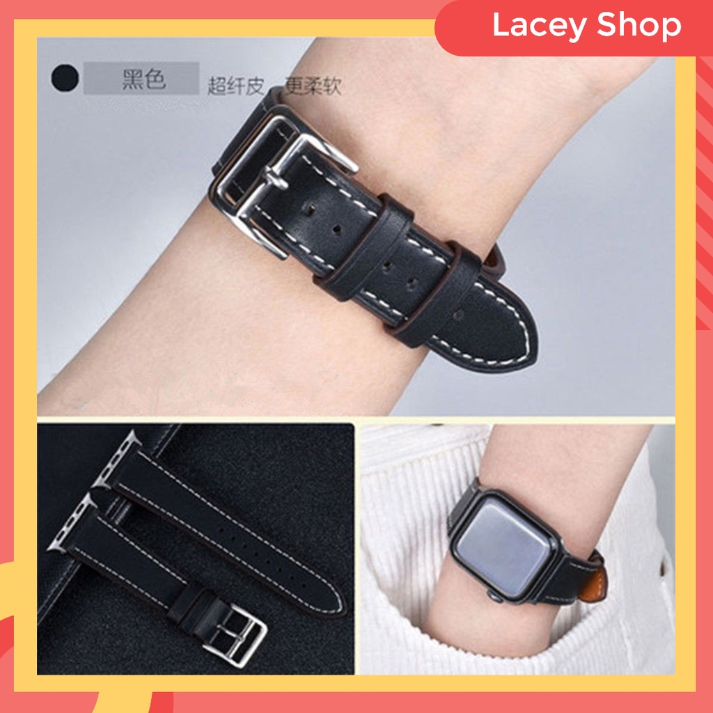 Leather Strap iWatch Replacement Band Apple Watch 7 41 mm 45 mm S6 5 4 3 2 1