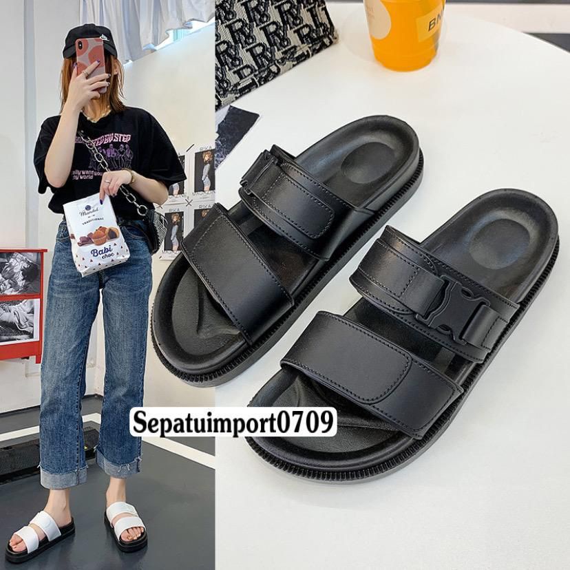 Sandal Jelly Selop Casual Wanita ALORA Import 1988 - 1A Selop Rumah Slipper