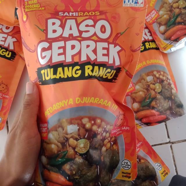

Baso geprek rasa dijamin hot