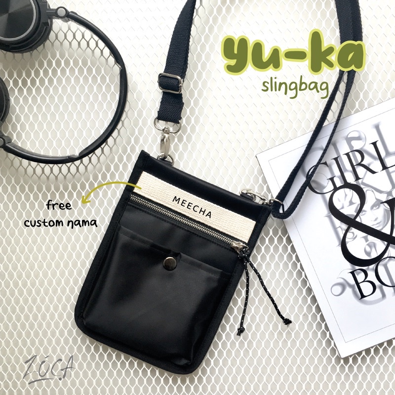 YU-KA SLINGBAG / TAS SELEMPANG YUKA (FREE CUSTOM NAMA)