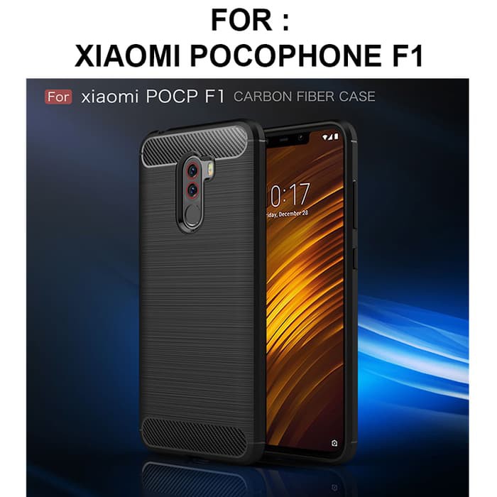 Fiber line case Xiaomi Pocophone F1 / case hp / soft case Xiaomi Pocophone F1 / hard case