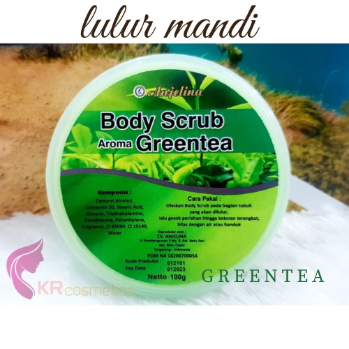 ANJELINA body scrub lulur mandi alami 100 gr