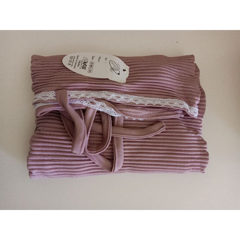 BERGO MARYAM PLISKET HANINDIYA  LIDI HYGET PREMIUM RENDA PREMIUM/BERGO MARYAM-Dusty